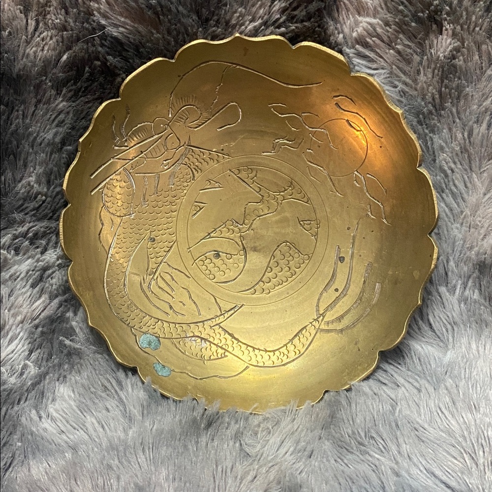 Gold Decorative Brass Plate